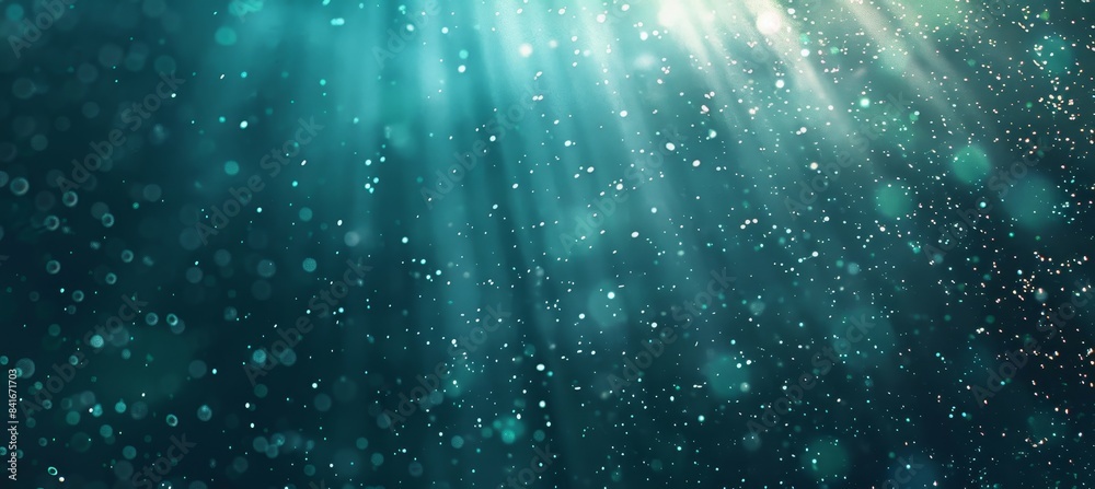 Vibrant cyan light burst abstract rays on dark cyan turquoise with golden sparkles Vibrant cyan light burst abstract rays on dark cyan turquoise with golden sparkles
