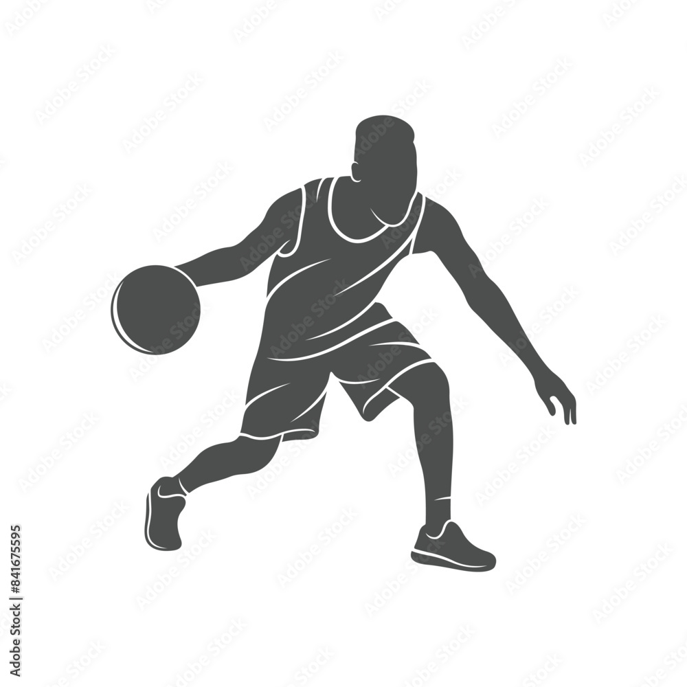 Basketball Player Silhouettes. basketball players isolated vector illustration. Good for sport Basketball Player Silhouettes. basketball players isolated vector illustration. Good for sport