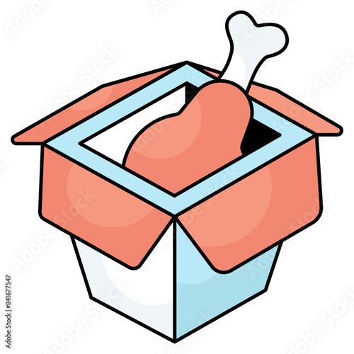 An icon design of drumstick