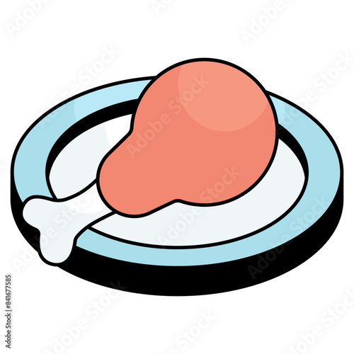 An icon design of drumstick