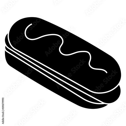 Modern design icon of hotdog burger