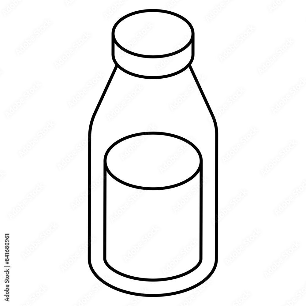 A colored design icon of bottle A colored design icon of bottle