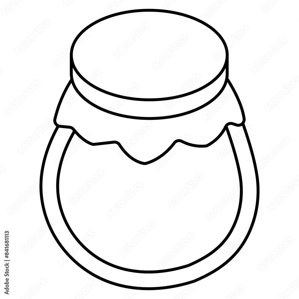 Creative design icon of jar