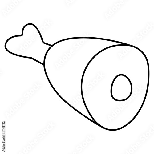 An icon design of ham