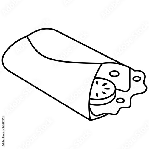 An icon design of shawarma 