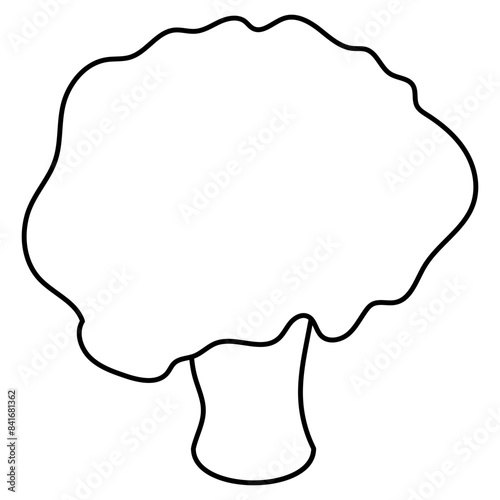 An icon design of broccoli