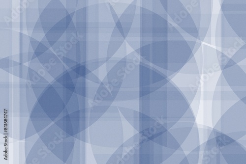 Abstract Overlapping Circles and Lines in Shades of Blue and Gray - A Modern Geometric Background Design