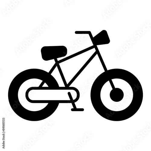 Bicycle icon. black fill icon