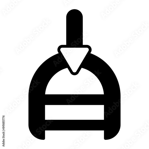 Pedal icon. black fill icon