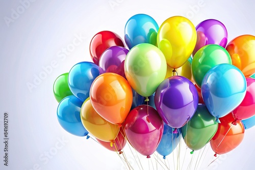 Colorful birthday or celebration balloons isolated on background , balloons, birthday, celebration, isolated,colorful, party, festive, decorations, colorful, fun, cheerful, happiness, joyous