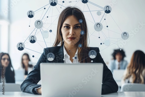 Mother and daughter in theHR, Human resource management concept, recruitment,...