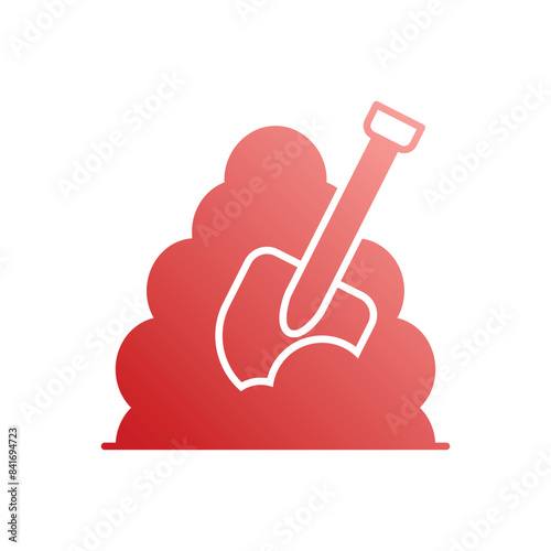  Shovel vector icon