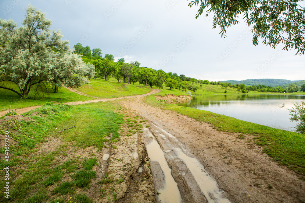 Photo with landscape and beautiful green nature in the Republic of Moldova, a small friendly country in Eastern Europe. Photo with landscape and beautiful green nature in the Republic of Moldova, a small friendly country in Eastern Europe.