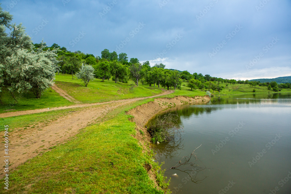 Photo with landscape and beautiful green nature in the Republic of Moldova, a small friendly country in Eastern Europe. Photo with landscape and beautiful green nature in the Republic of Moldova, a small friendly country in Eastern Europe.