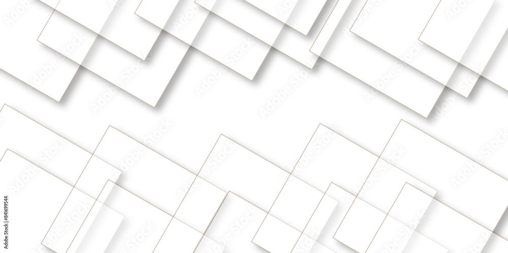 Abstract technology concept white template illustration and Geometric background with squares in bright light with soft shadows as pattern. layered geometric triangle shapes. Abstract technology concept white template illustration and Geometric background with squares in bright light with soft shadows as pattern. layered geometric triangle shapes.