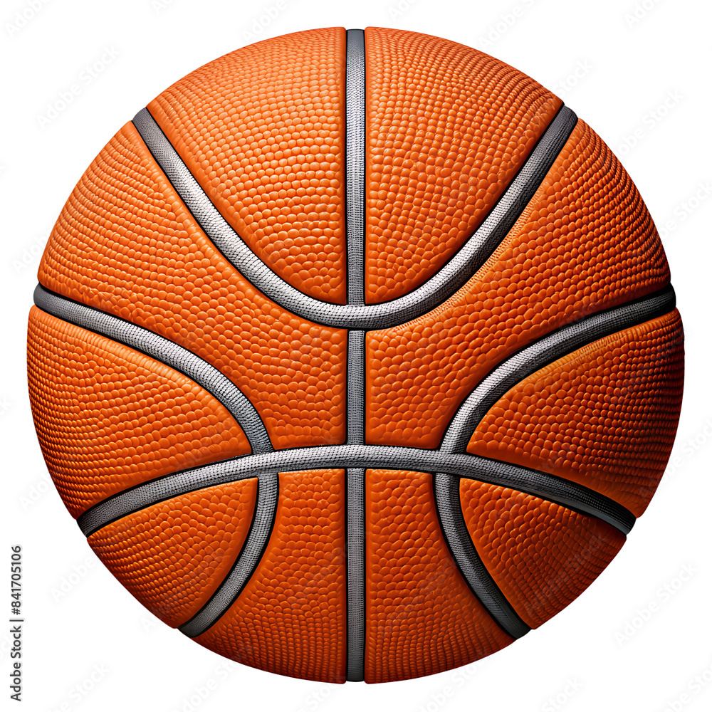 Fototapeta premium basketball png embroidered on white Background and transparent png