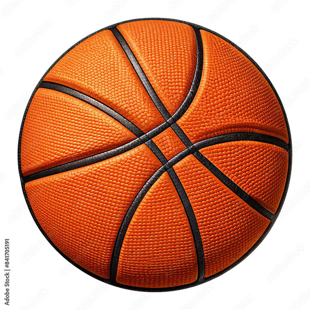 Fototapeta premium basketball png embroidered on white Background and transparent png