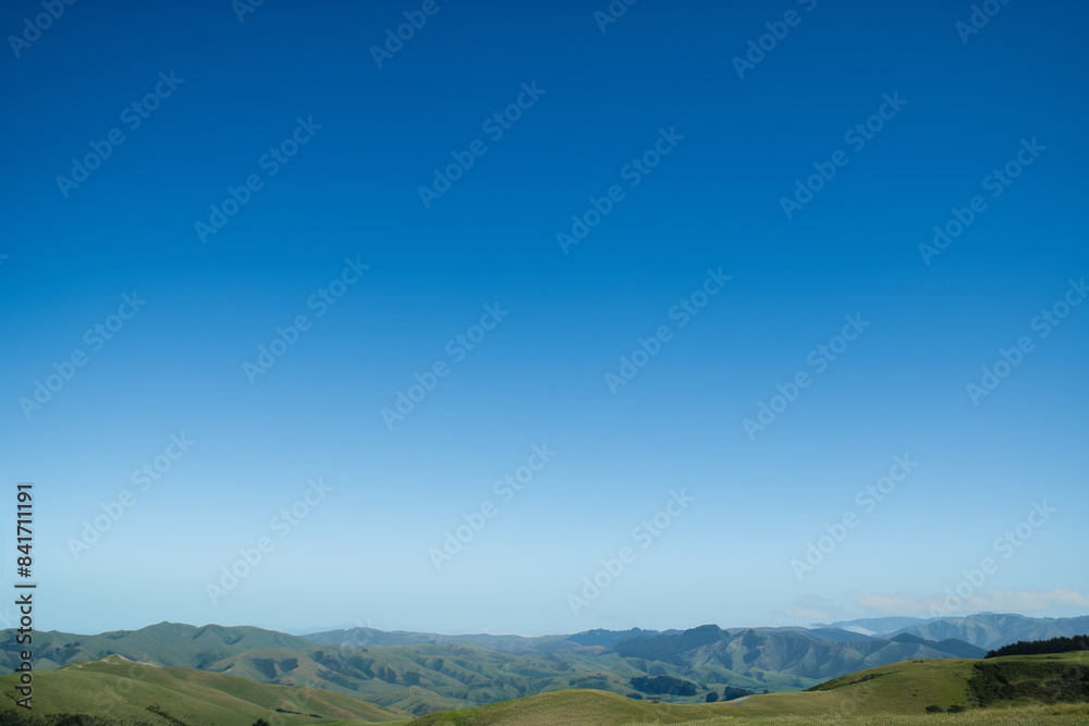 The clear blue sky without clouds. A natural background for images. Hills and mountains. The clear blue sky without clouds. A natural background for images. Hills and mountains.