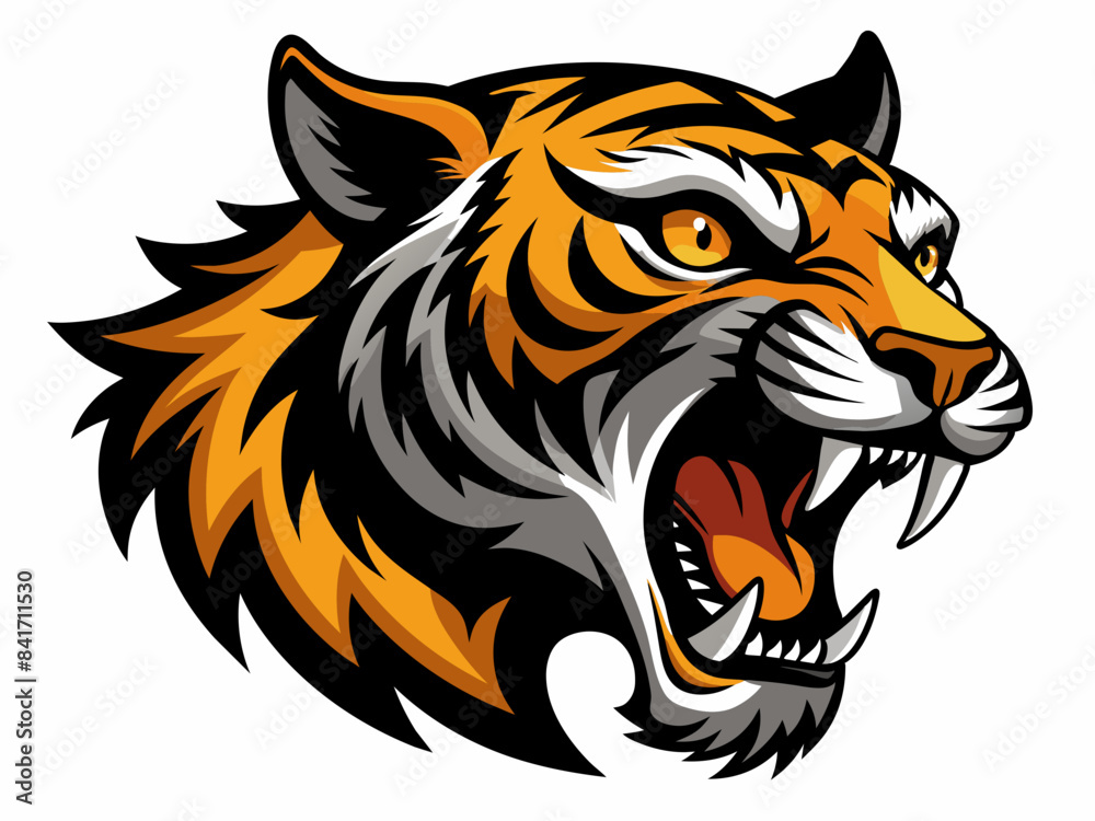 Tiger head vector illustration Tiger head vector illustration