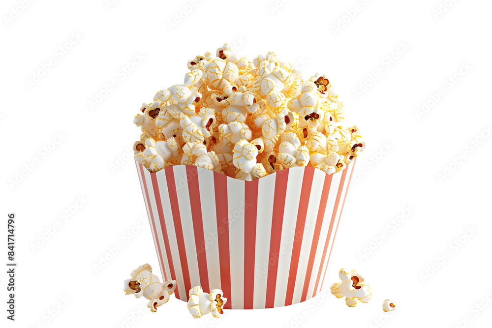 a red and white striped container of popcorn a red and white striped container of popcorn