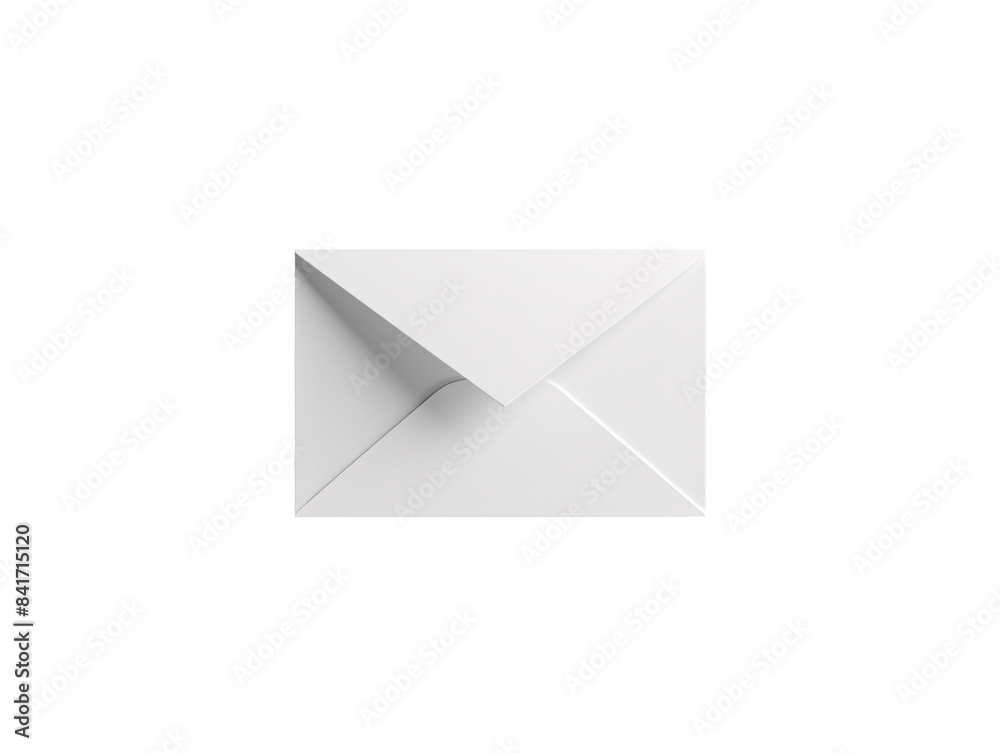 a white envelope on a gray background