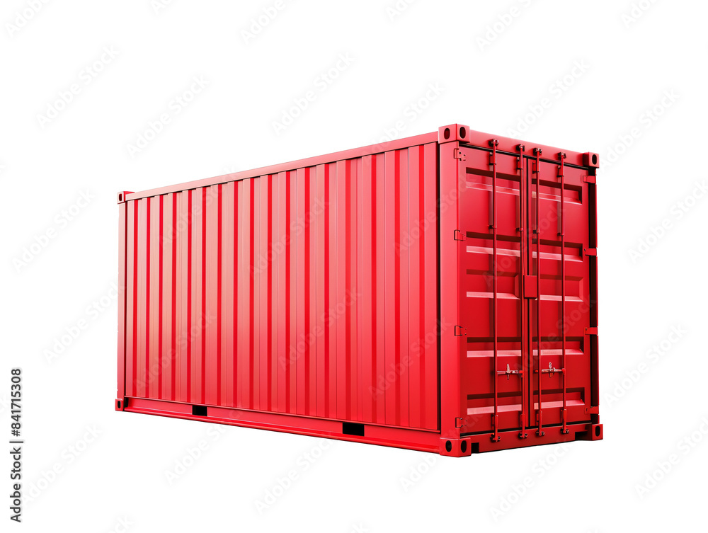 a red container on a white background a red container on a white background