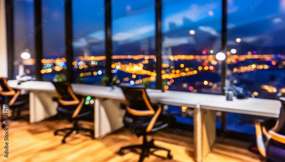 Obraz premium the beautiful interior room of the office Abstract blurred.