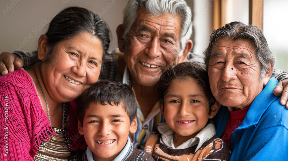 copy space, stockphoto, elderly hispanic couple with children and grandchildren, happy family portrait. Happy people portrait with young and older latin people. copy space, stockphoto, elderly hispanic couple with children and grandchildren, happy family portrait. Happy people portrait with young and older latin people.