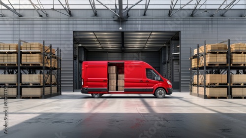 The Red Delivery Van photo