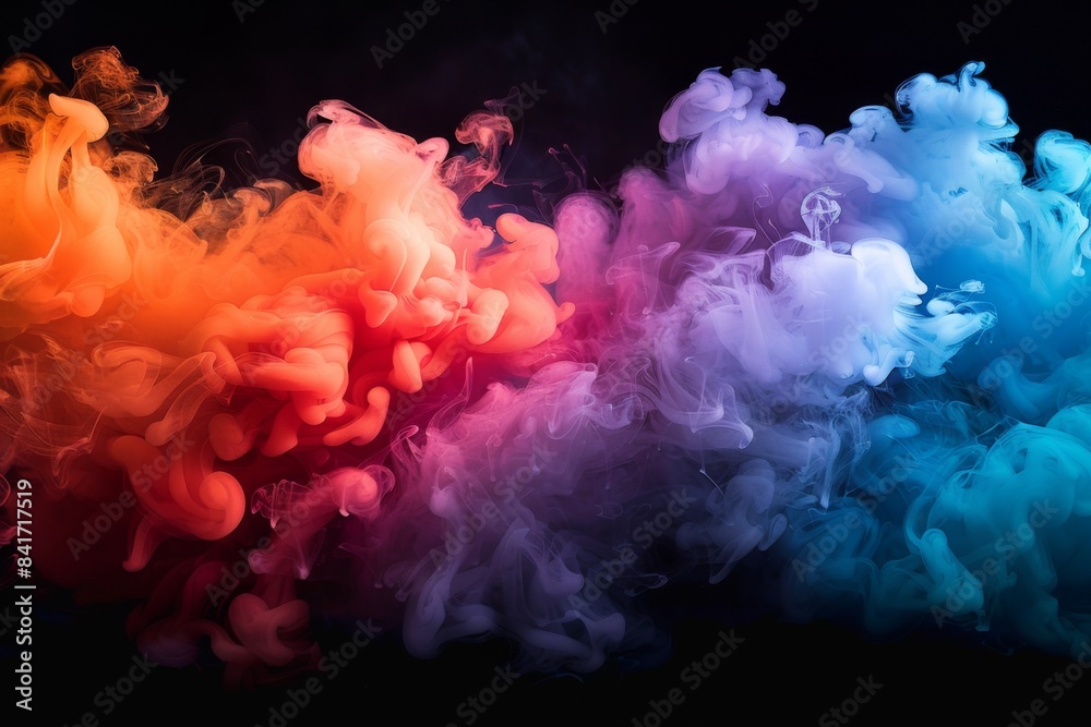 Abstract Colorful Smoke Art Abstract Colorful Smoke Art