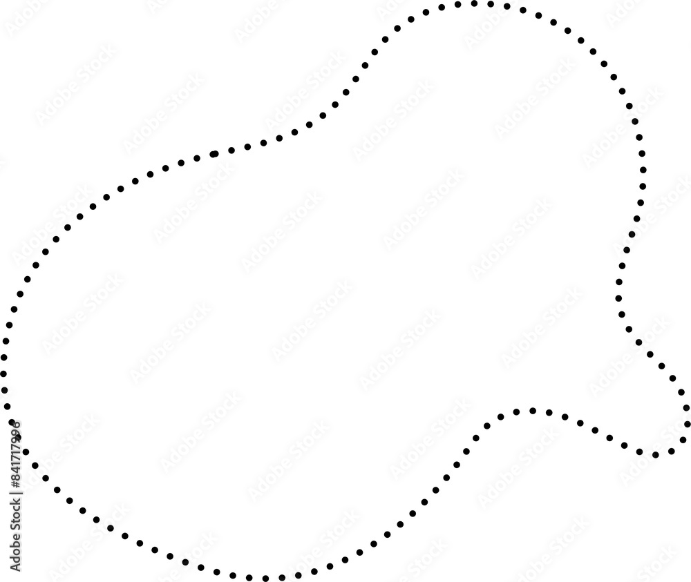 Circle shape dotted line. Geometric design Circle shape dotted line. Geometric design