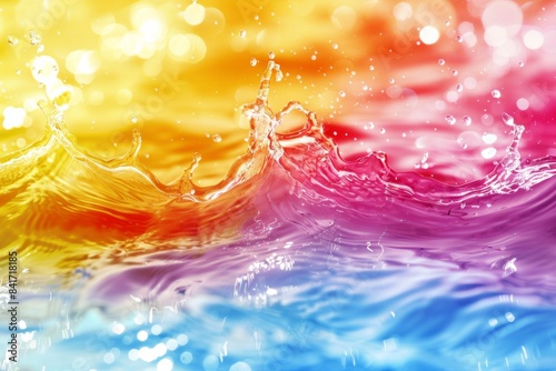 Colorful Water Splash © Sandu