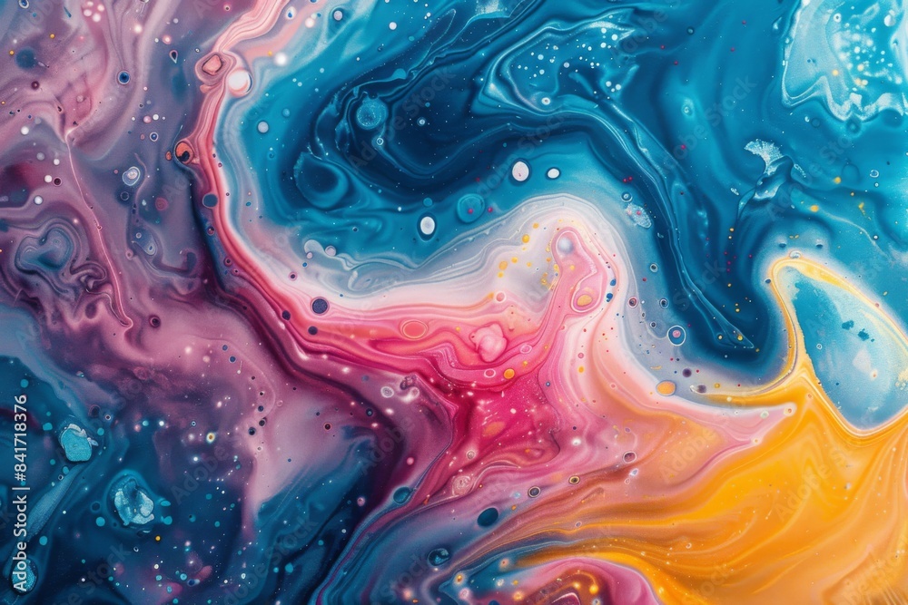Abstract Colorful Fluid Art Abstract Colorful Fluid Art