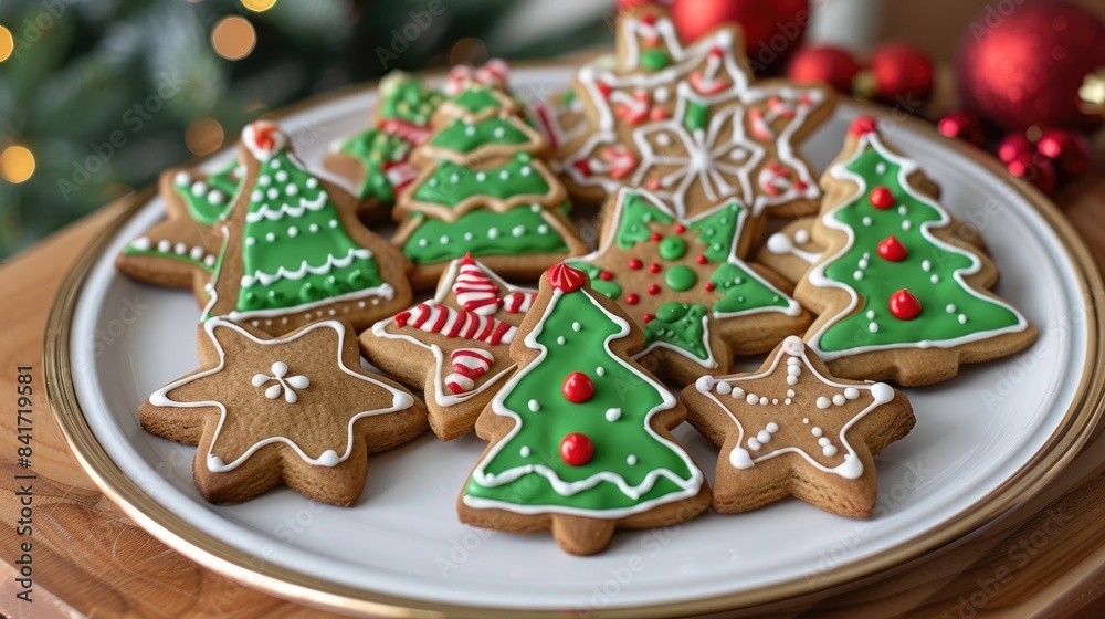 Homemade Gingerbread Christmas Cookies from a Bakery