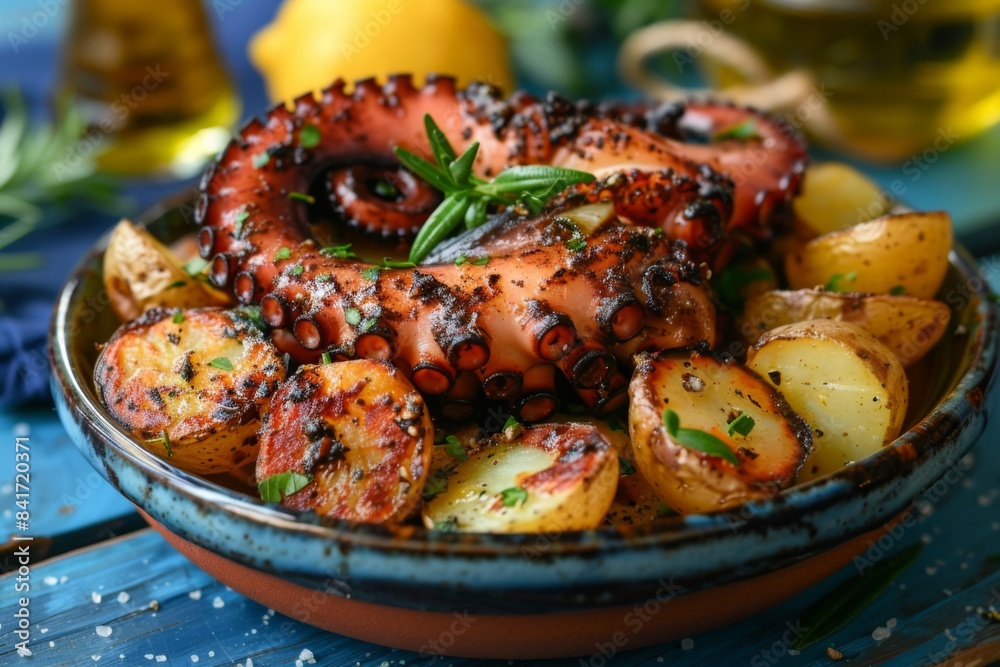 Grilled Octopus with Roasted Potatoes Grilled Octopus with Roasted Potatoes