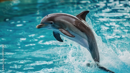 Dolphin engaging in playful activities