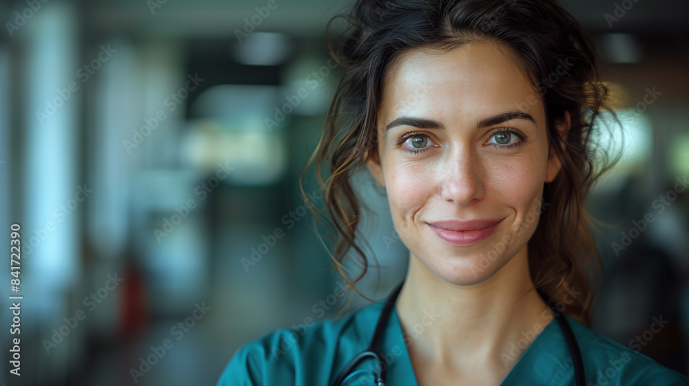 Doctor is smiling at the camera while working in a hospital Doctor is smiling at the camera while working in a hospital