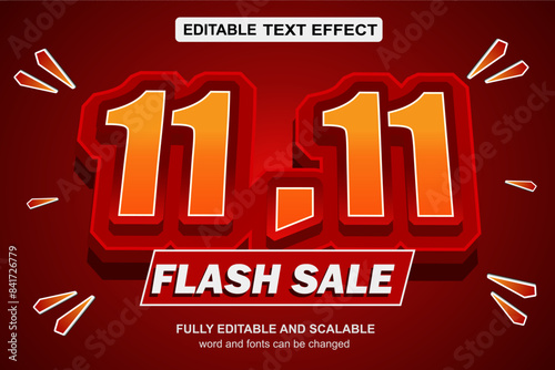 12.12 FLASH SALE EDITABLE TEXT EFFECT VECTOR FILE