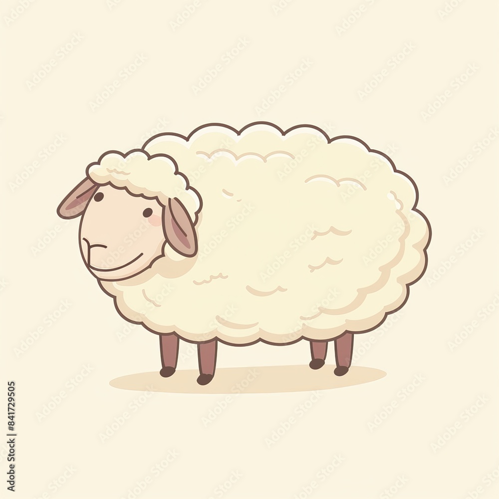 Sheep Minimalist Sheep Minimalist