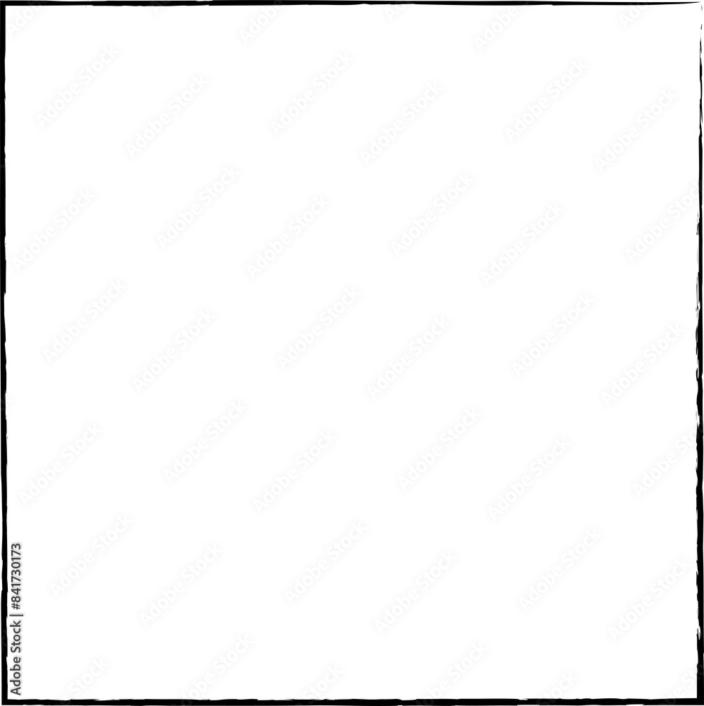 Naklejka premium Square frames brush strokes. Set of design elements