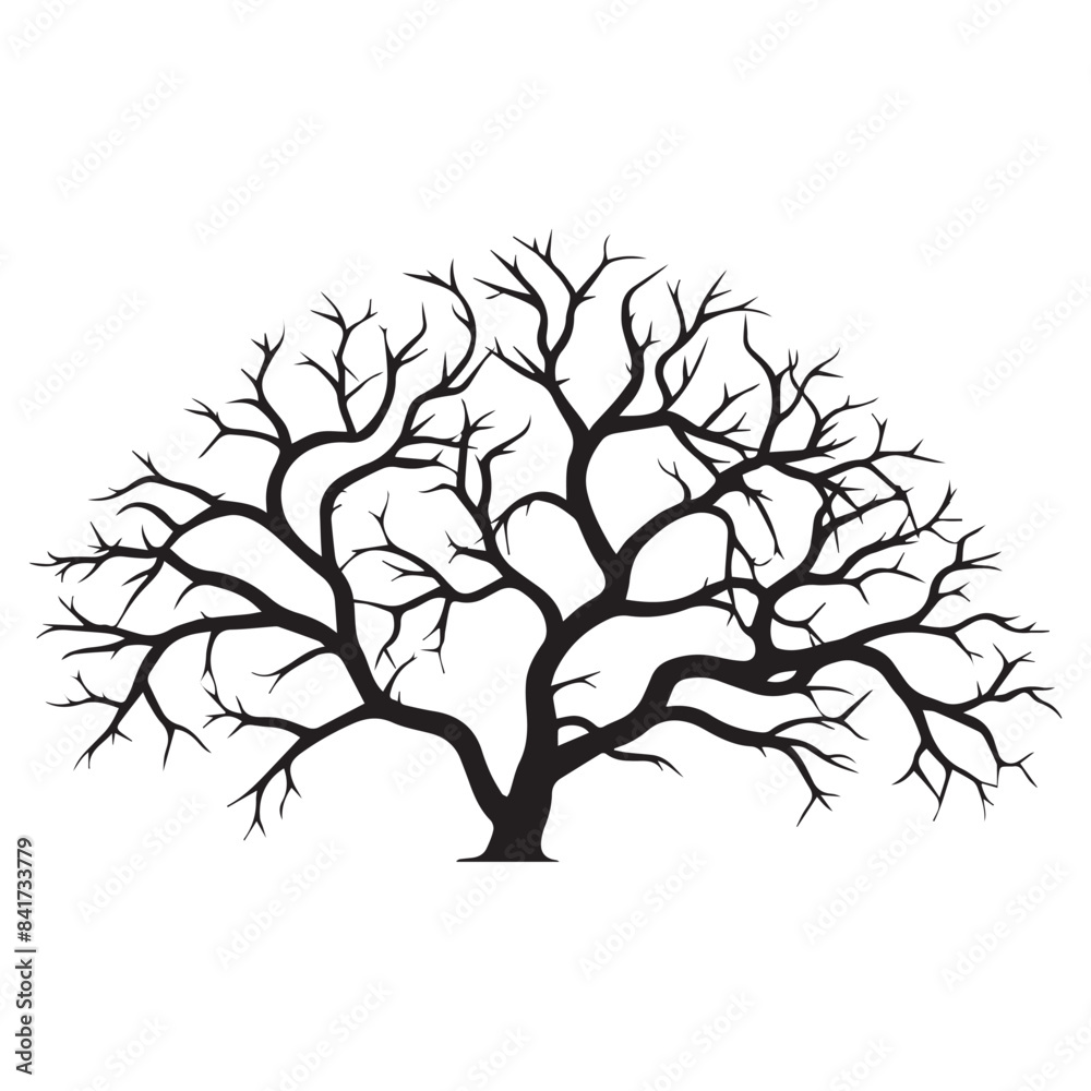 Obraz premium Flat design flower silhouettes illustration