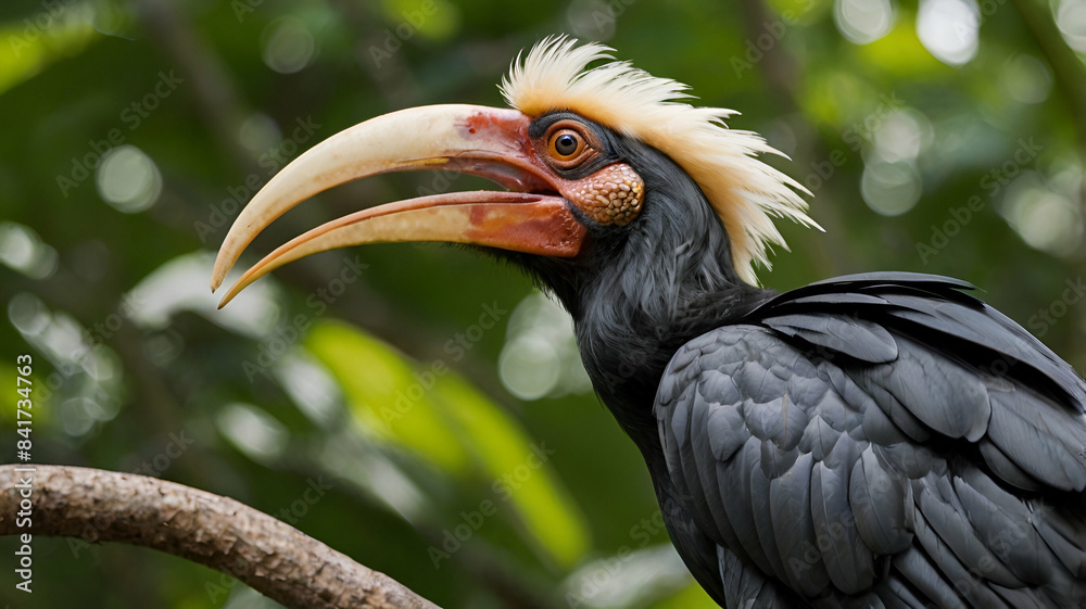 Obraz premium Einstein western Long-tailed hornbill