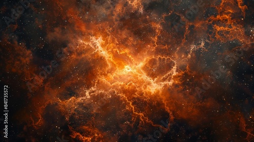 nebula, showcasing its cosmic glow and ethereal presence against a clean background.