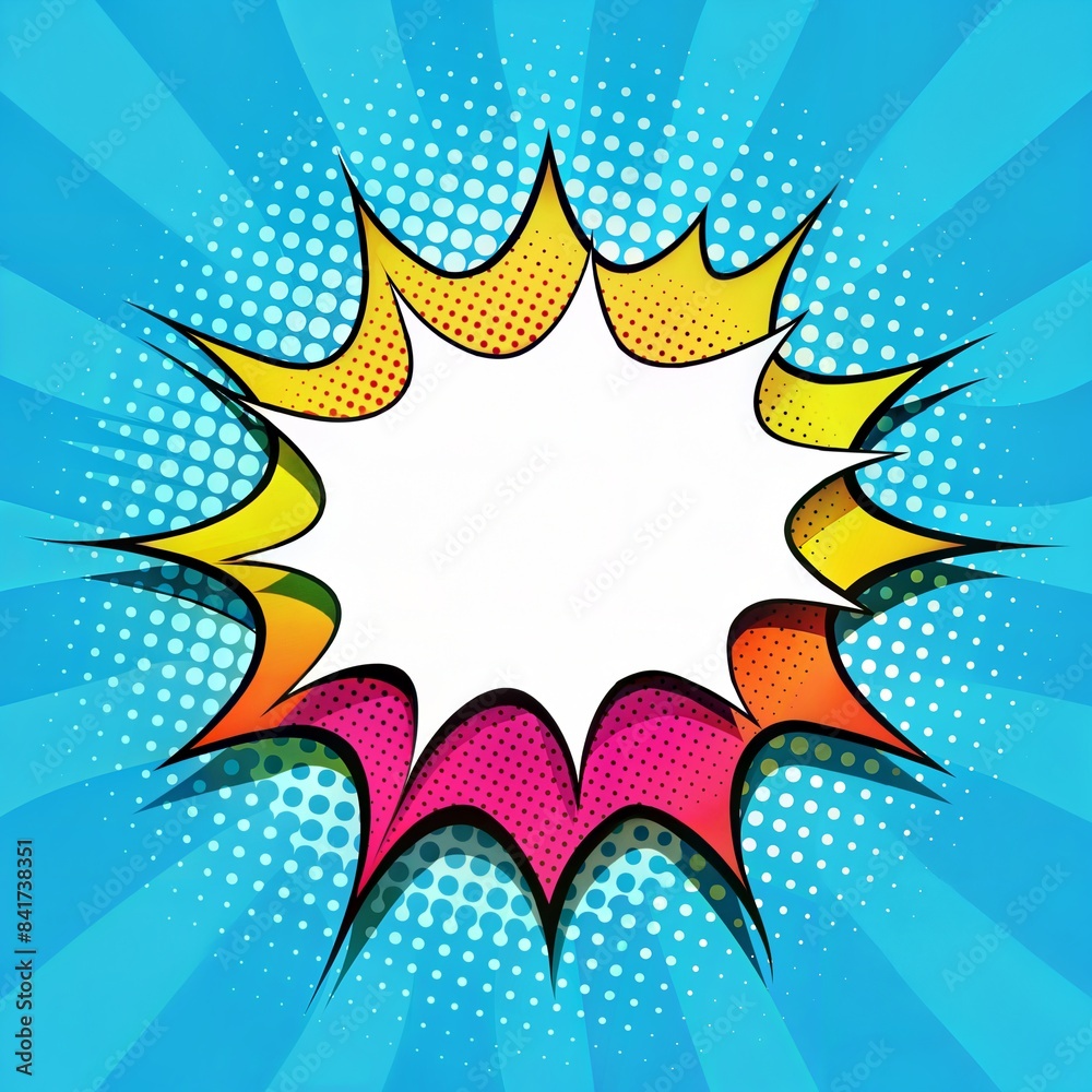 colorful comic speech bubble with sound effects colorful comic speech bubble with sound effects