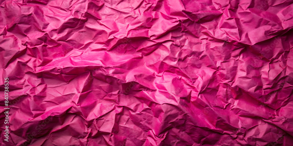 crumpled pink paper texture