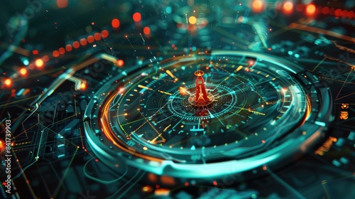 Wallpaper Mural The digital compass: A strategic explorer for businesses, Vision crisis, Mission path, Agency creative, Digital strategy, Market decision, Achievement strategy, Financial stock, Generative Ai Torontodigital.ca