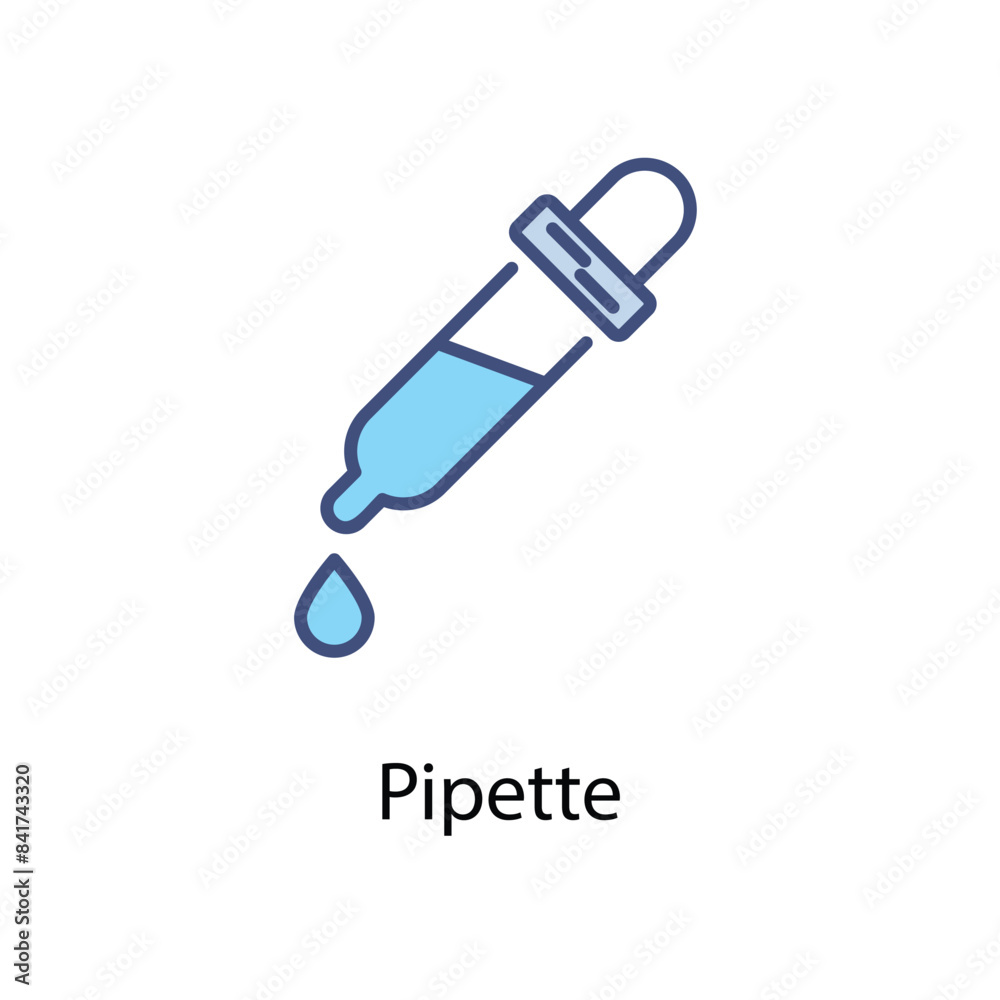 Pipette vector icon Pipette vector icon