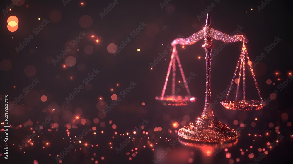4. Design an image of an ethereal balance scale formed by glowing particles, evoking the notion of harmony and equilibrium in financial transactions and investments. 4. Design an image of an ethereal balance scale formed by glowing particles, evoking the notion of harmony and equilibrium in financial transactions and investments.