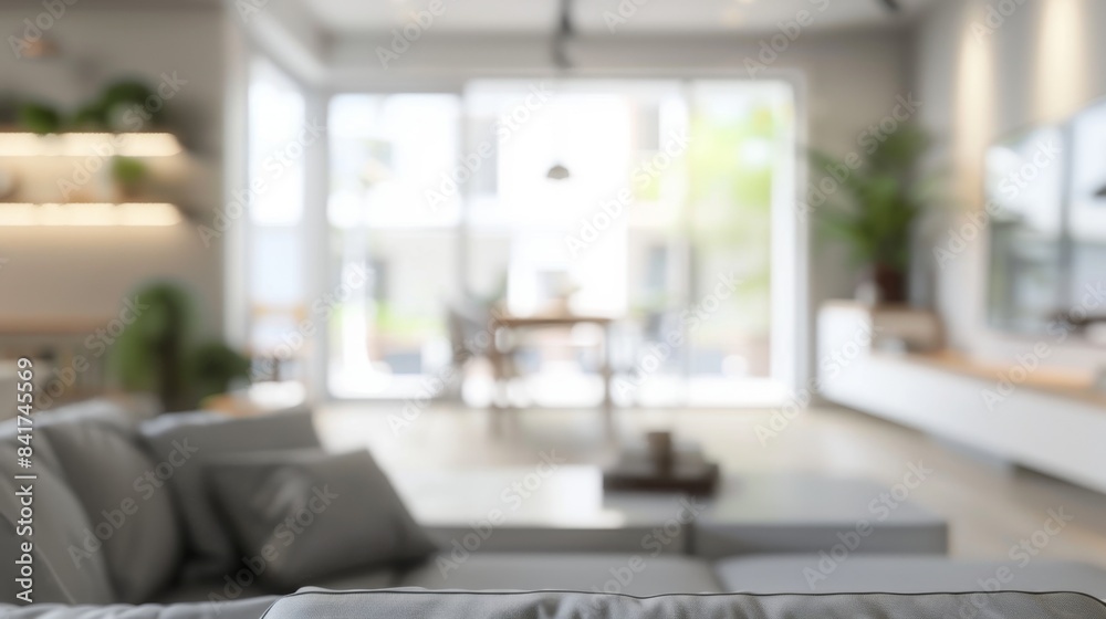 Modern Bright Living Room Interior Generative AI