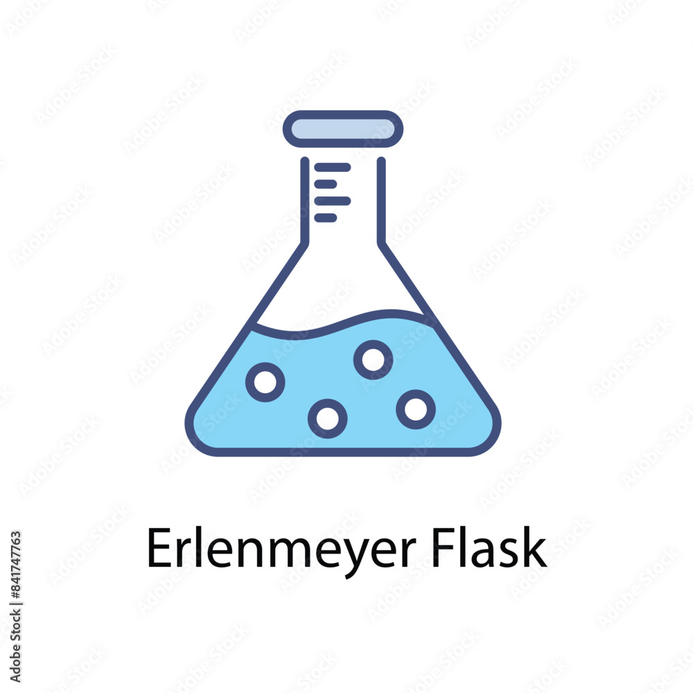 Erlenmeyer Flask vector icon Erlenmeyer Flask vector icon